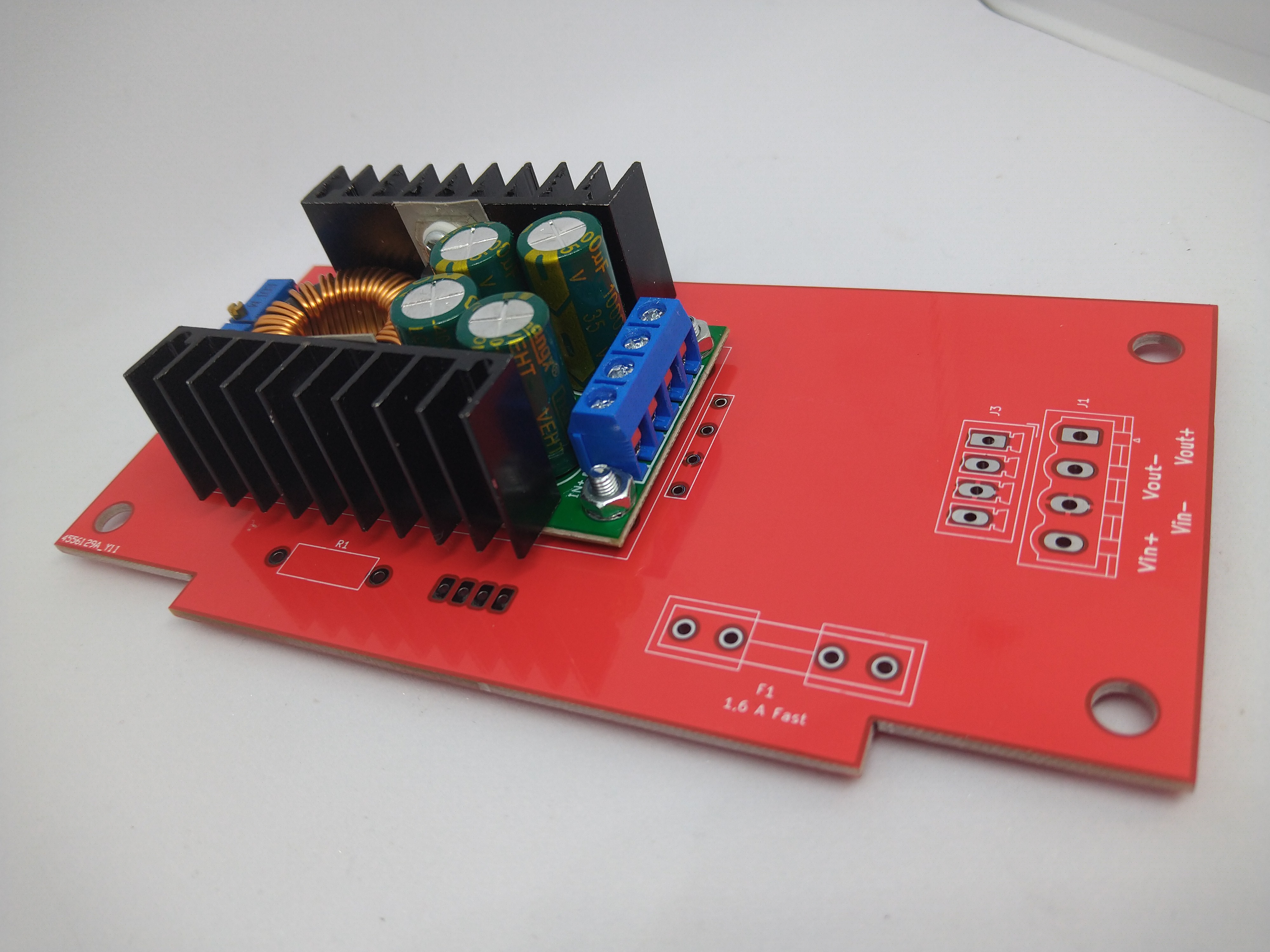 1 Mount the CC-CV on the dock pcb with 3mm screws
