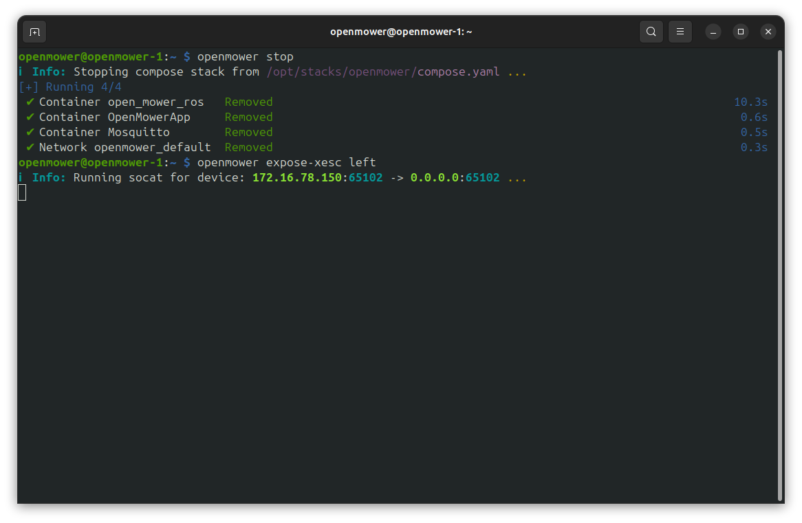 Expose ESC to the network
