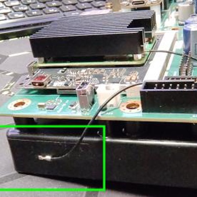 1 Fix it to the mainboard holder