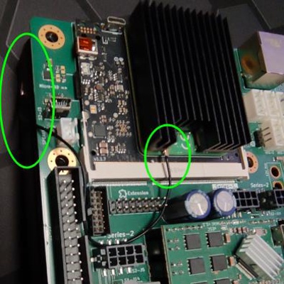 2 Route cable and connect it