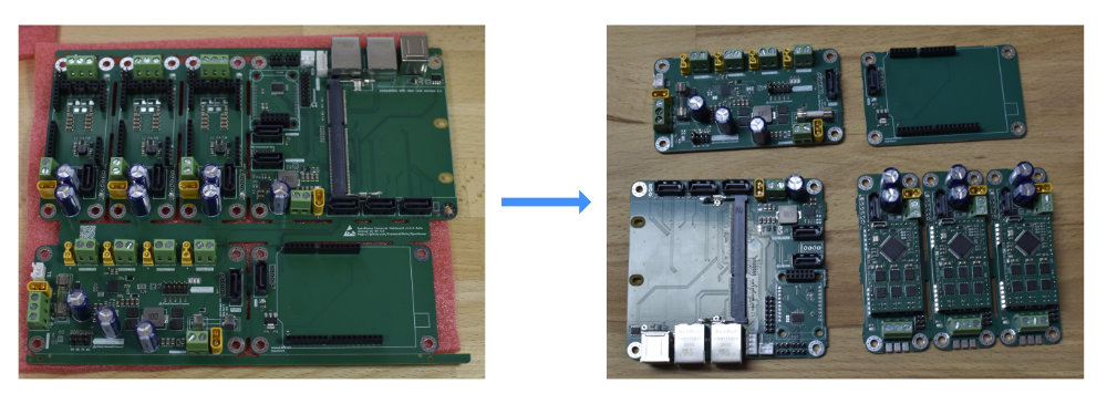 Universal-Board in einzelne Module zerlegen