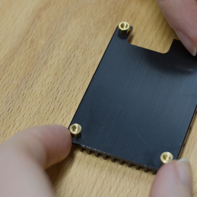 Step 1 - Mount spacers to heat sink