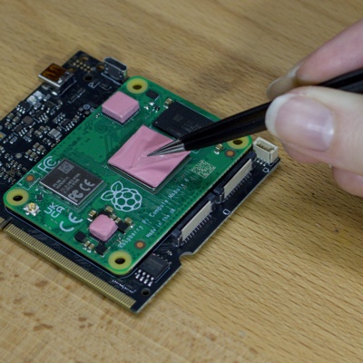 Step 2 - Stick thermal pads onto the chips