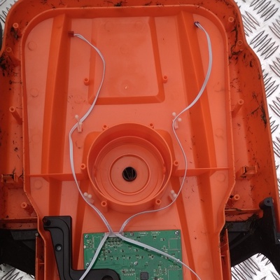 1 Unplug stop button sensor wires